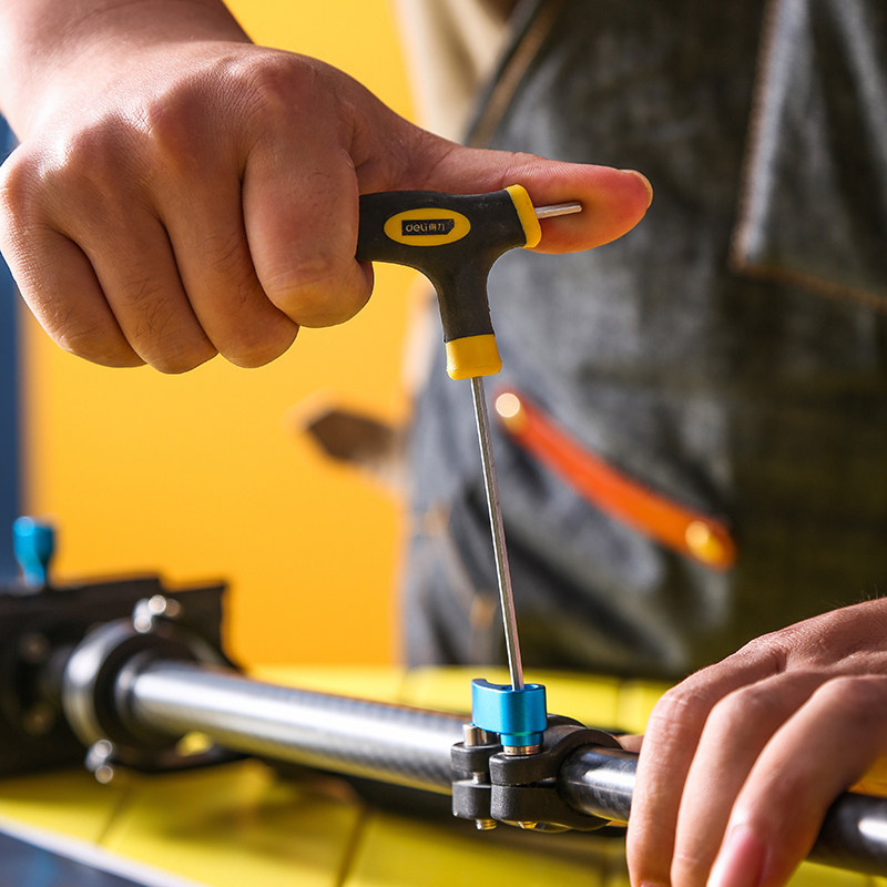 螺丝6角加长10mm得力球头螺丝刀手柄扳手六角内六角扳手