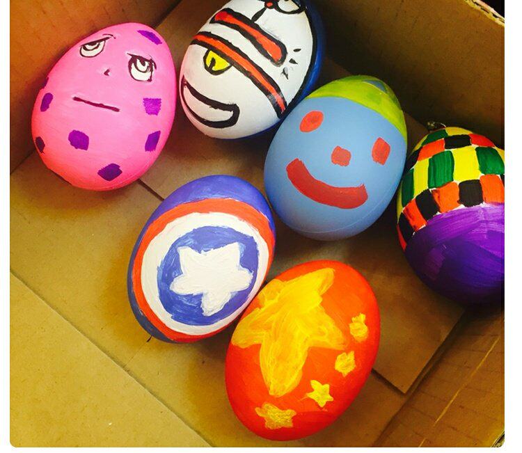 鸡蛋实木仿真木质木制儿童diy绘画手工彩绘白模填色