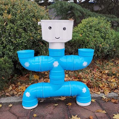 自然pvc管养鱼缸管道草莓种菜儿童阶梯式花架花架