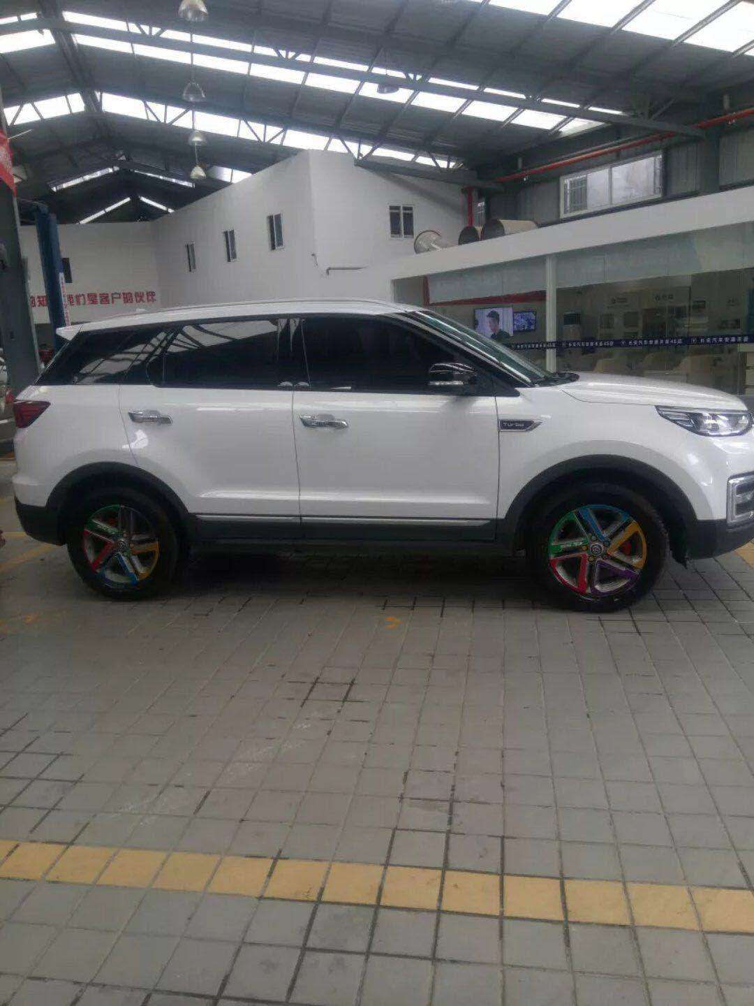 长安cs55改装专用柱贴车身改色cs55悬浮车顶汽车装饰贴