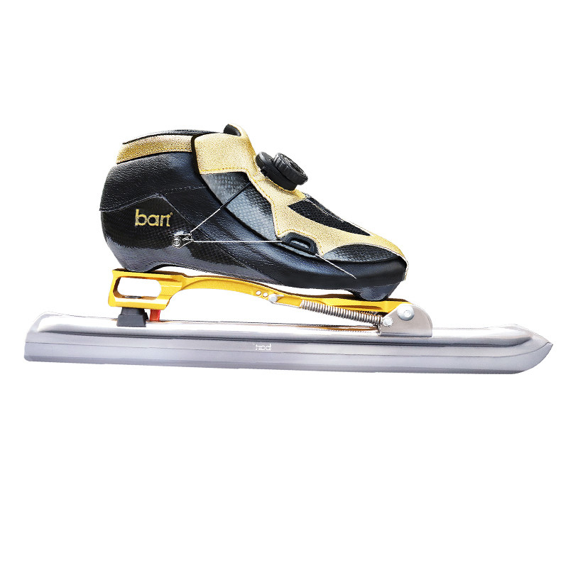 bart速滑竞速高端专业碳纤维奢侈纽扣冰刀鞋