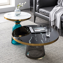 Nordic light extravagant designer tea table handmade blowing small family-shaped living room round side a few minimalist ideas metal corner a few