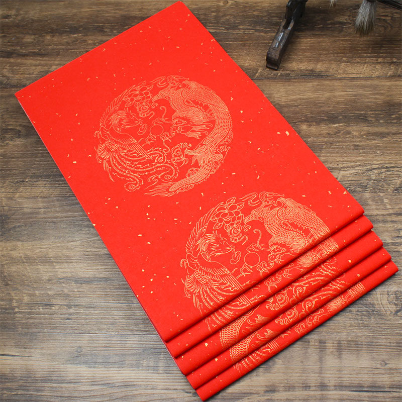 对联加厚书法定制支持红纸用的纸写大红专用宣纸