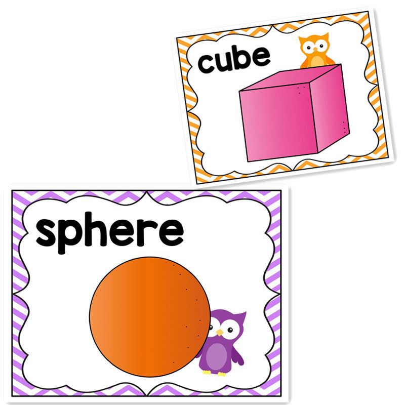 宝宝英语图形形状幼儿shape闪卡早教启蒙卡片早教闪卡