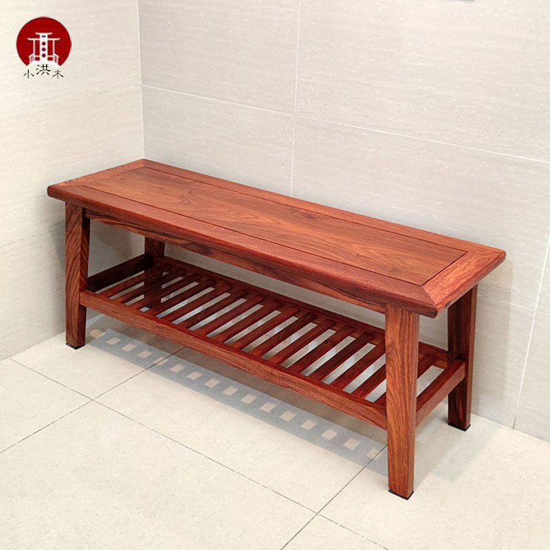 中式刺猬紫檀换鞋家用红木玄关长条板凳花梨换鞋凳