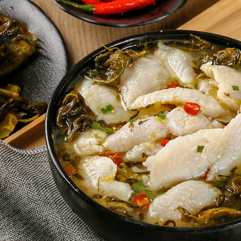 安井免浆巴沙鱼片500g水煮酸菜鱼冷冻商用无刺速食菜