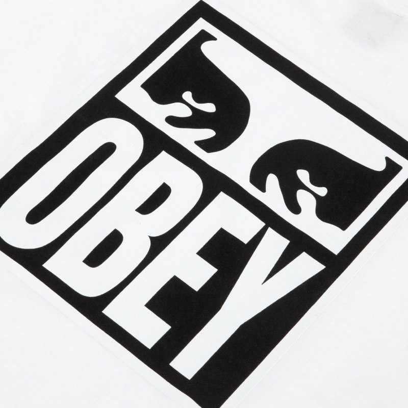 obey男装春夏字母logo人像印花长袖7102142gt恤