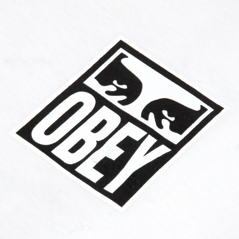 obey男装春夏字母logo人像印花长袖7102142gt恤