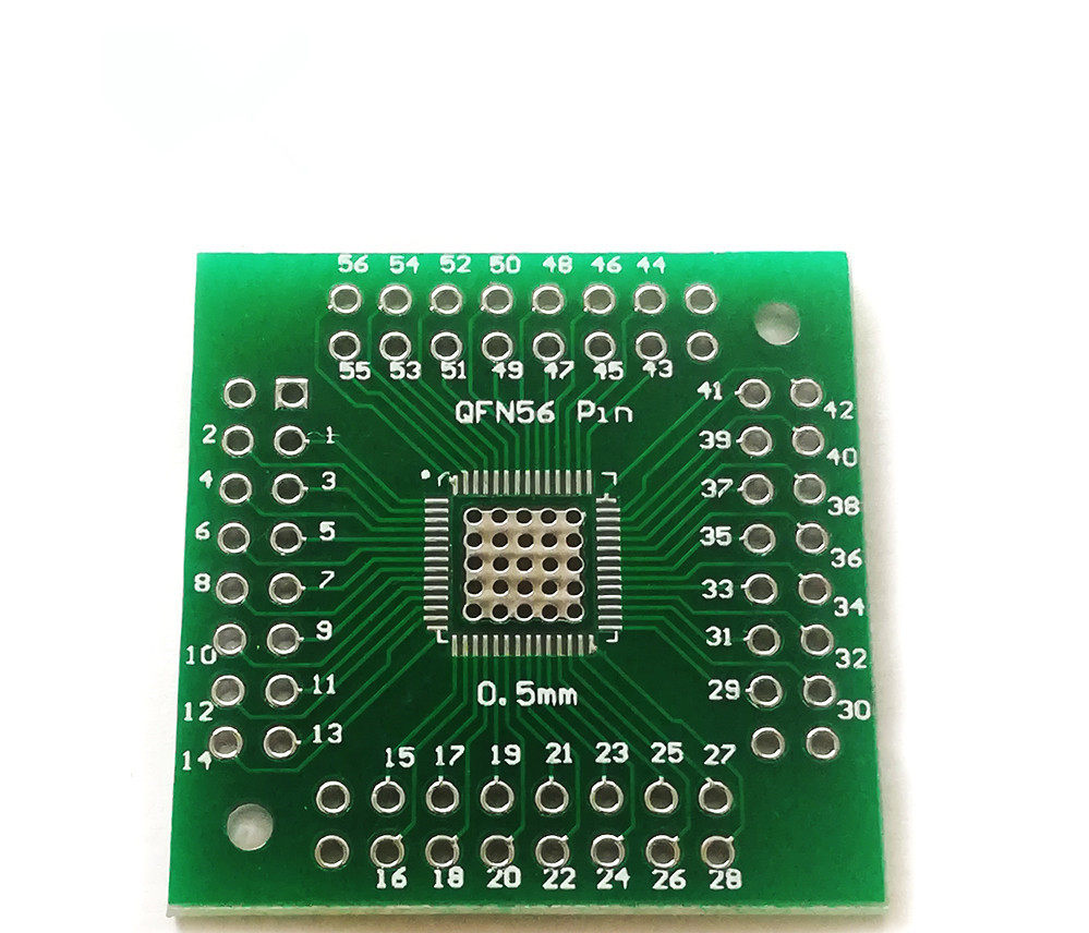 qfn56qfn64转接qfn直插0.5mm引脚间距pcb电路板