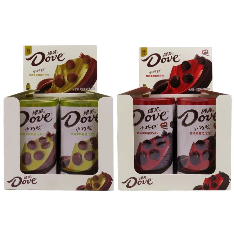 dove德芙巧克力小巧42g铁罐丝滑牛奶香浓休闲牛奶巧克力