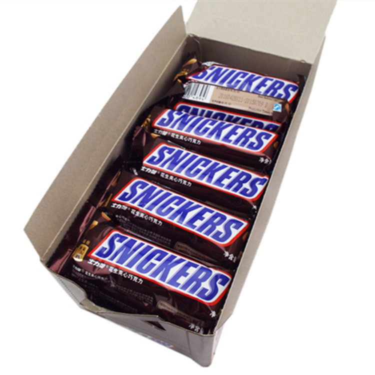 玛氏德芙士力架花生夹心巧克力棒35g*24条整盒休闲旅游零食品