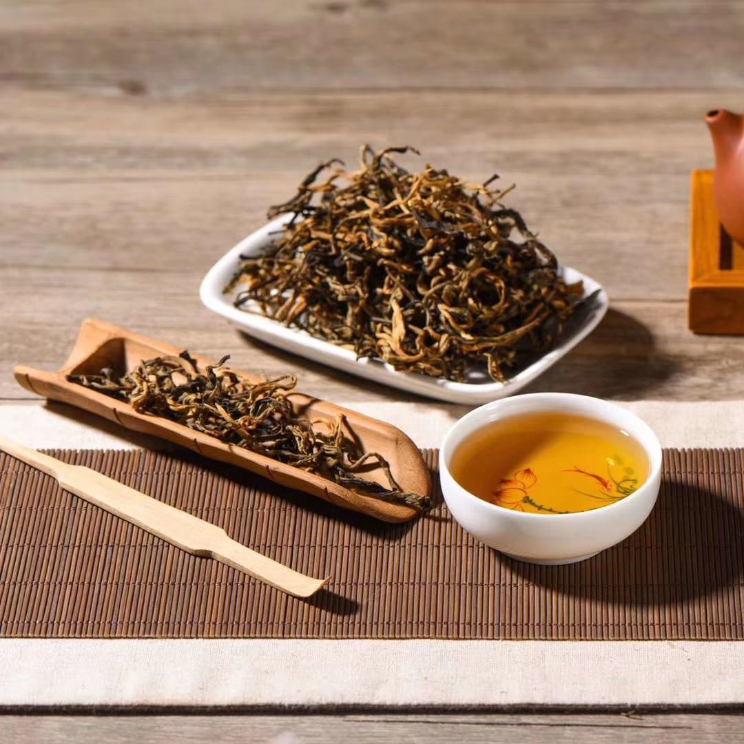 高端晒红云南蜜香滇红300年古树勐库直发日晒滇红