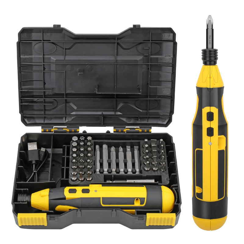 希孟 电动螺丝刀usb充电式家用无线正反转小型电动起子螺丝批套装