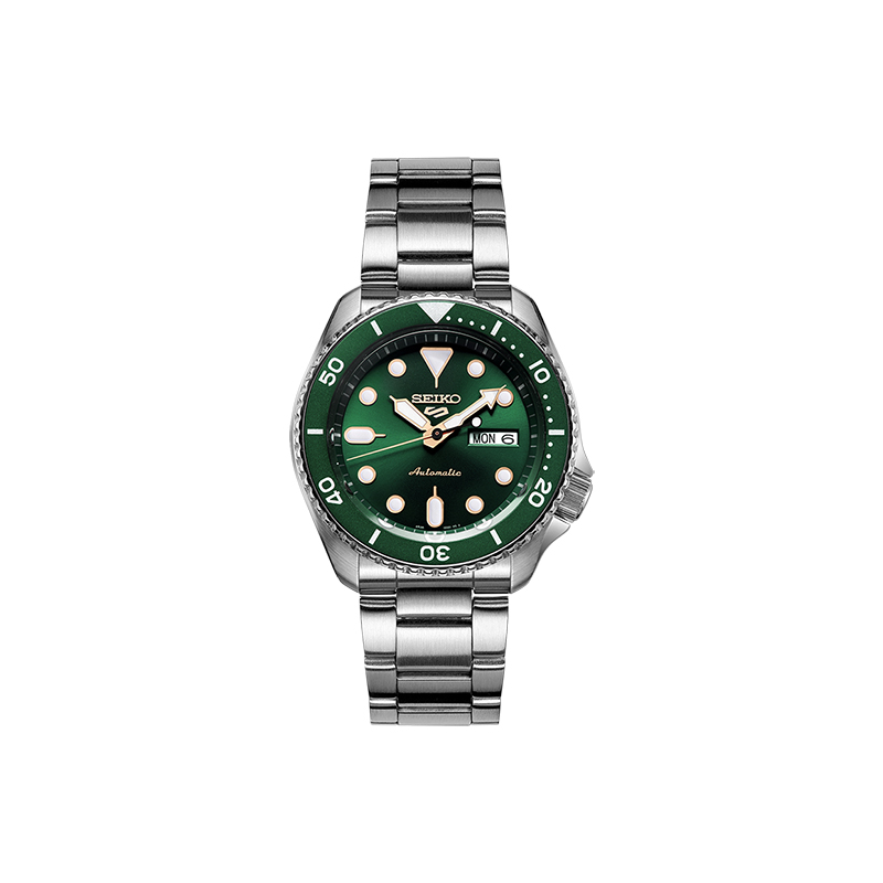 SEIKO精工5号日本官方正品运动防水日本绿水鬼机械男表SRPD63K1