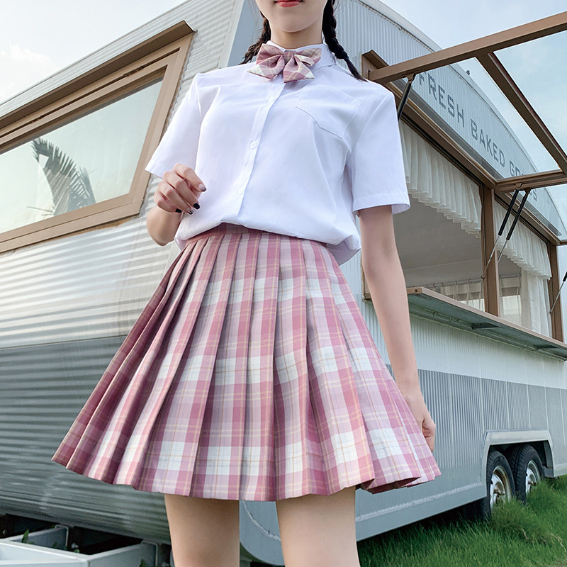 百褶裙正统基础jk制服裙女日一套甜美学生格纹学生校服