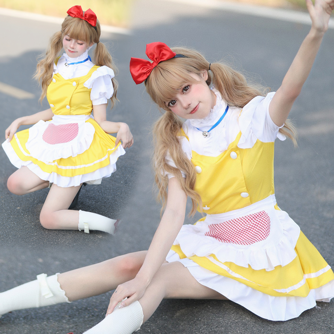 二次元女仆cos可爱女佣女装大佬lolita连衣裙洛丽塔cosplay女装