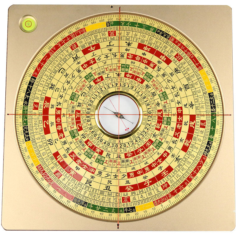 胡一鸣七寸指南针专业高精度风水罗盘红外线激光理气摆件