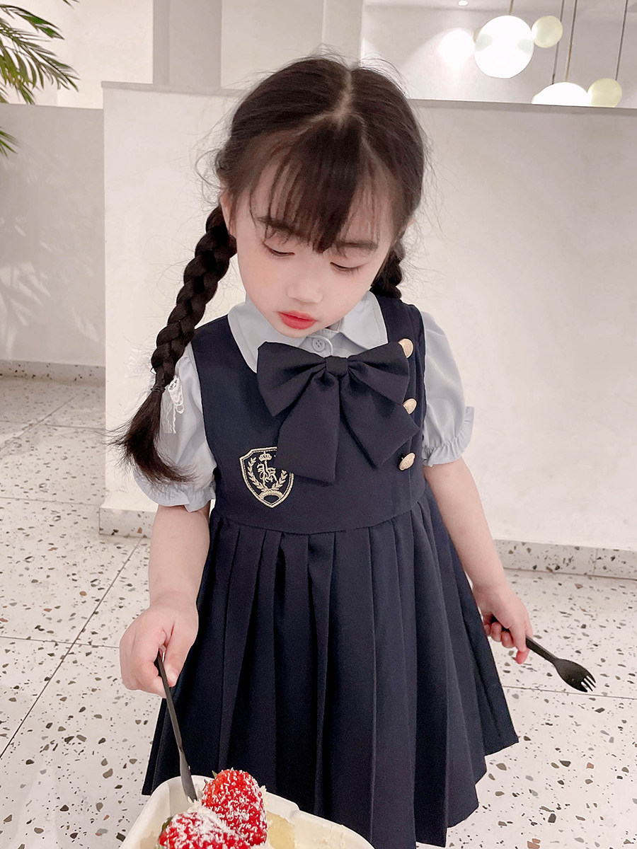 jk套装女童制服学院裙子夏季英伦风夏款日儿童套装