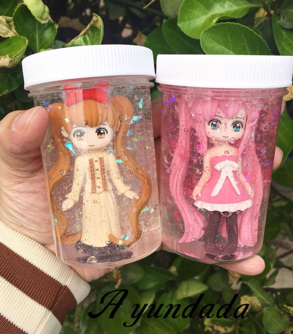 新款美少女战士史莱姆莱姆解压水晶戳戳手感玩具超轻粘土