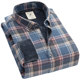 Ou Paulo men's warm shirt plus velvet thickening middle-aged elderly plaid winter cotton long-sleeved youth shirt inch Ou Paulo men's warm shirt plus velvet thickening middle-aged elderly plaid winter cotton long-sleeved youth shirt inch