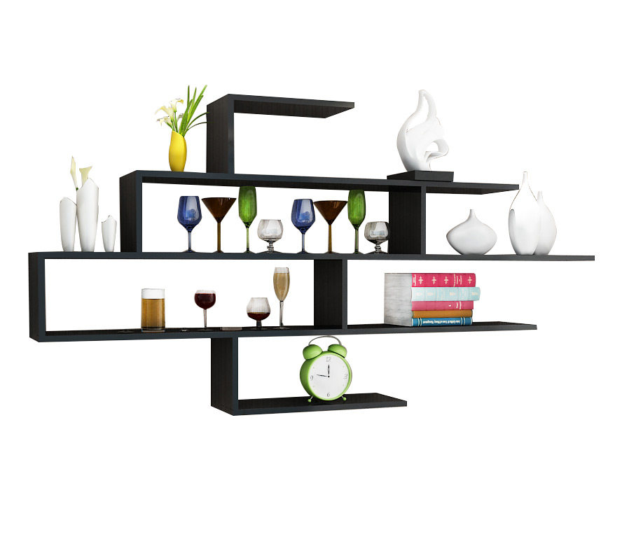 墙上置物架书架壁挂墙架吊柜客厅背景墙装饰柜墙面创意格子储物柜