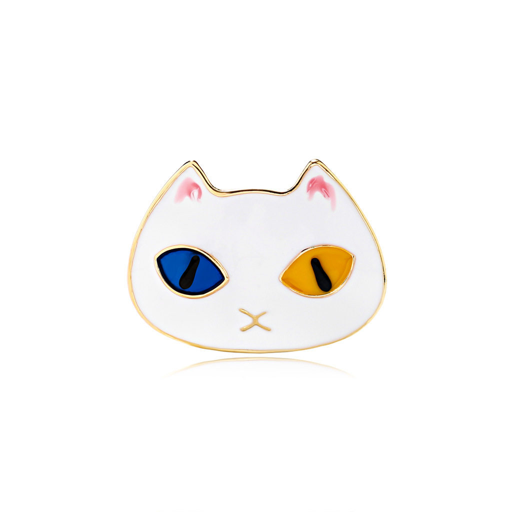 韩版热卖时尚卡通卡通猫猫咪胸针精美美合金滴胸针