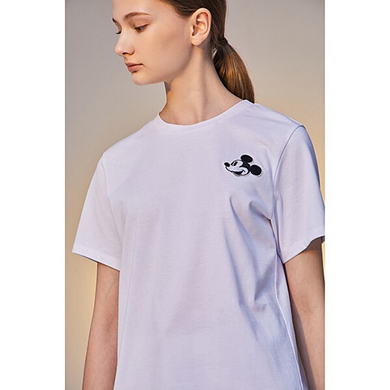 mobbvov海报同款休闲圆领卡通米奇图案短袖t恤