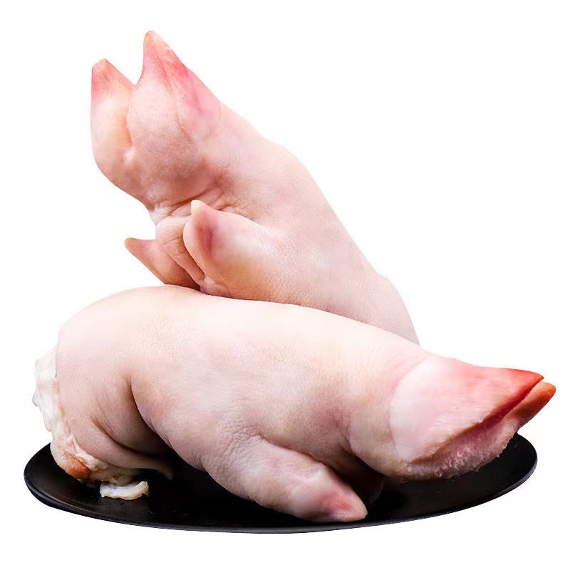 新鲜猪蹄带筋生鲜猪脚前蹄生冷冻商用猪爪整只装猪手无毛烧烤食材