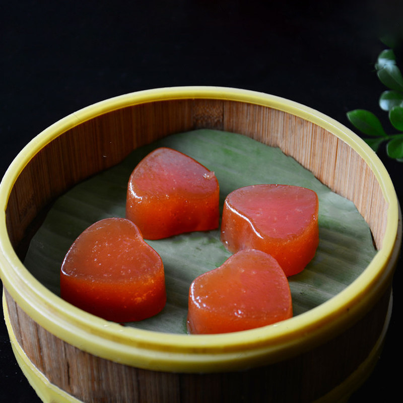 稻扬心形红枣糕广糕点传统点心酒店早茶茶食传统糕点