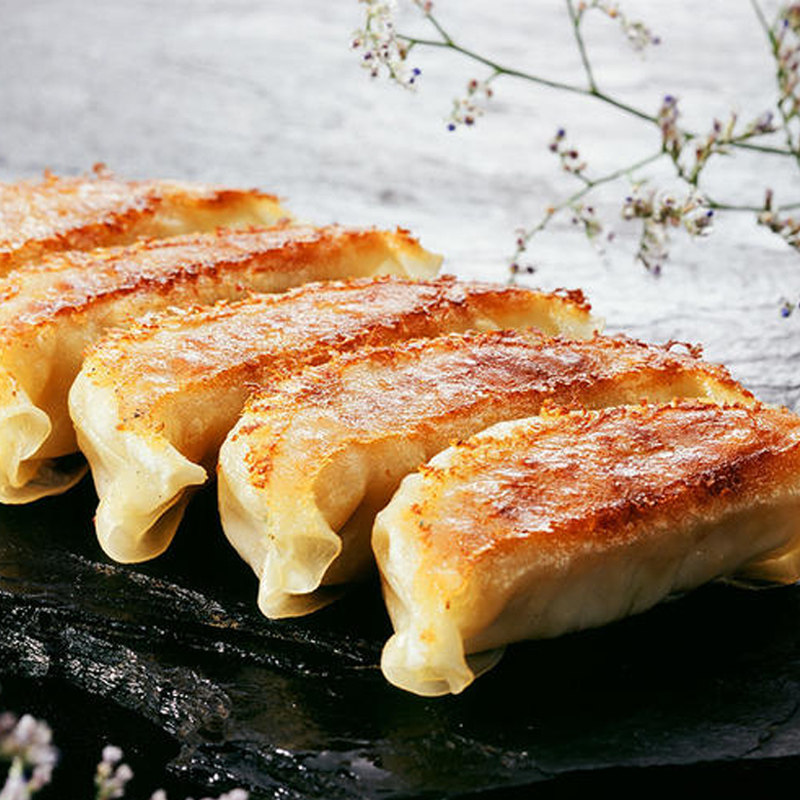 加藤日式煎饺800g40个猪肉饺子速冻面点手工水饺