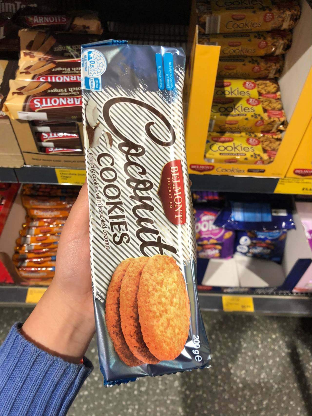 澳洲直邮belmont香脆花生巧克力椰子多种曲奇饼干曲奇饼干