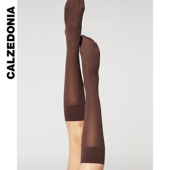 CALZEDONIA ແມ່ຍິງ summer 30D ບາງ trendy ins ຫຼາຍສີ translucent knee socks JK socks MIG001