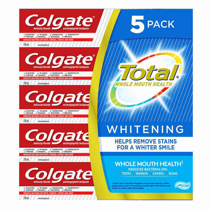 加拿大代购colgatetotal高露洁深层净化全效牙膏五合牙膏