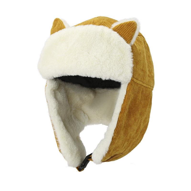 冬季卡通卡通猫猫咪护耳雷锋男女加厚保暖棉帽帽子