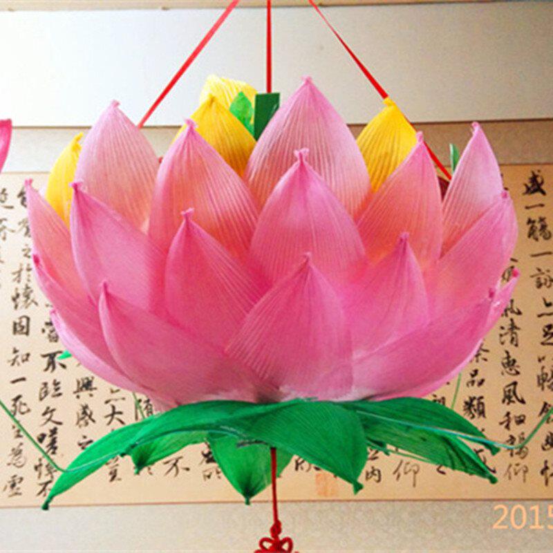 花灯材料荷花diy小马纸灯灯笼包手工手工半成品荷花灯