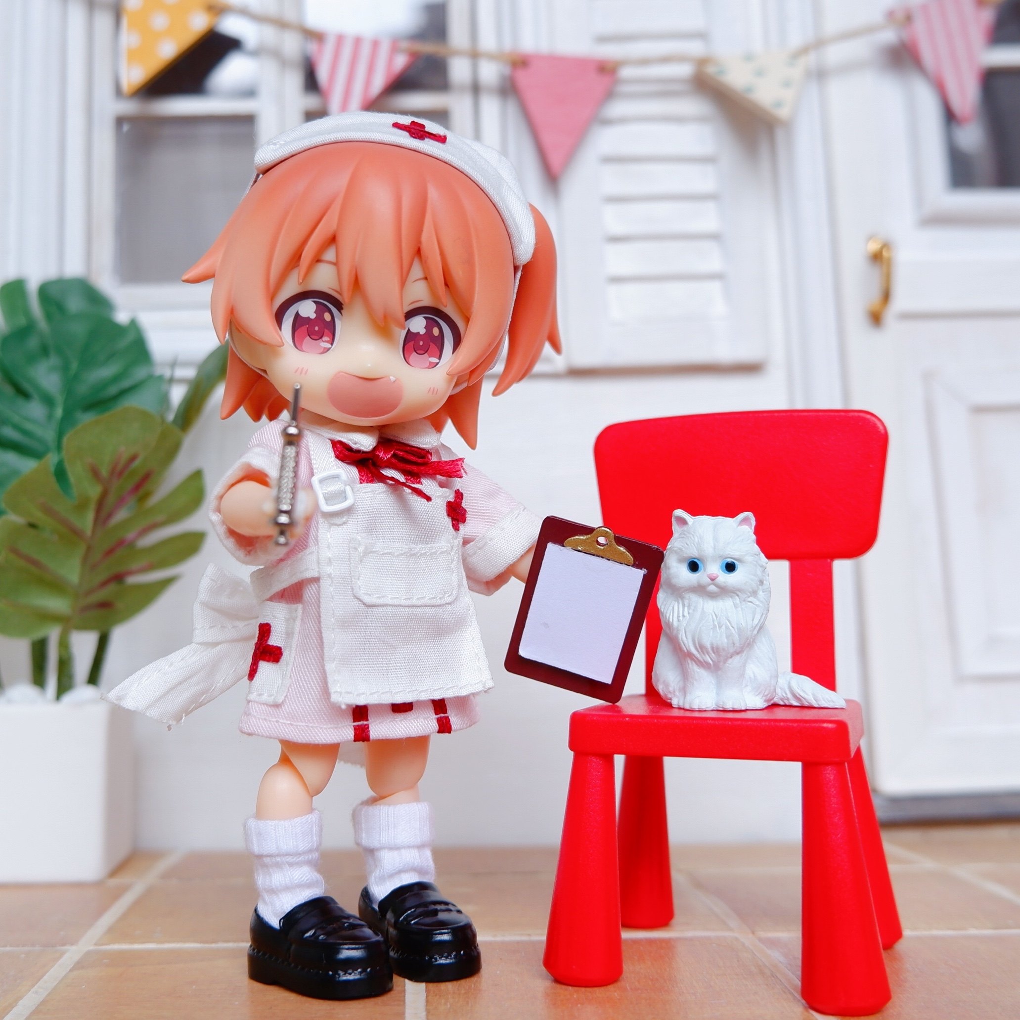 ob11娃衣小医生小护士套装molly娃娃衣服12分bjdbjd娃娃