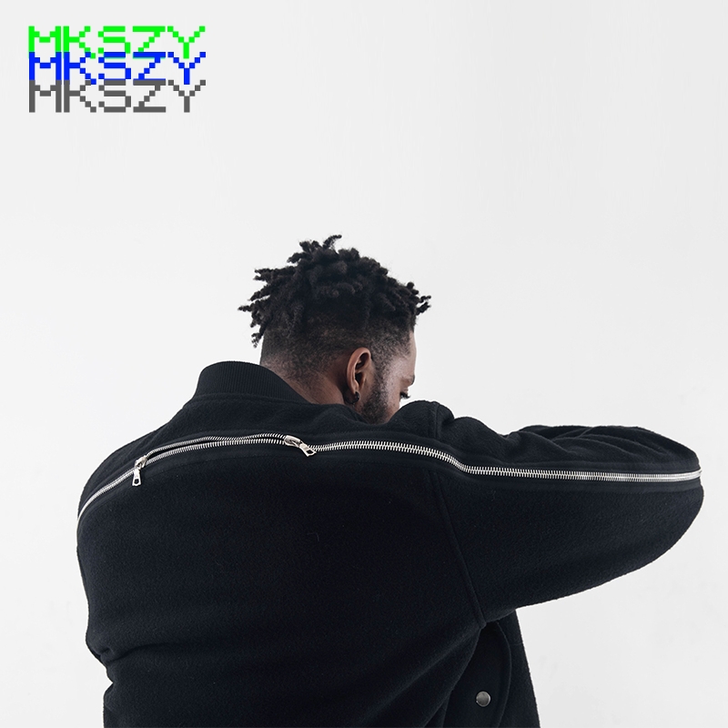 MKSZY冬季自主DVN羊毛夹克外套男潮后背拉链archive bomber ma-1