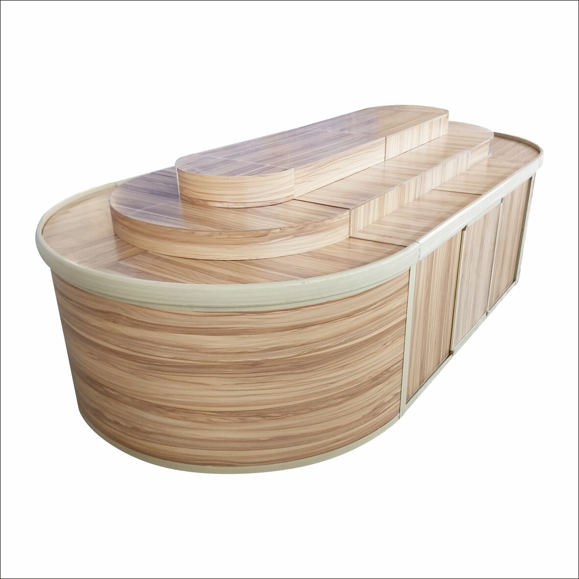 超市食品中岛饼干展柜果冻货架糖果展示架圆形超市货架