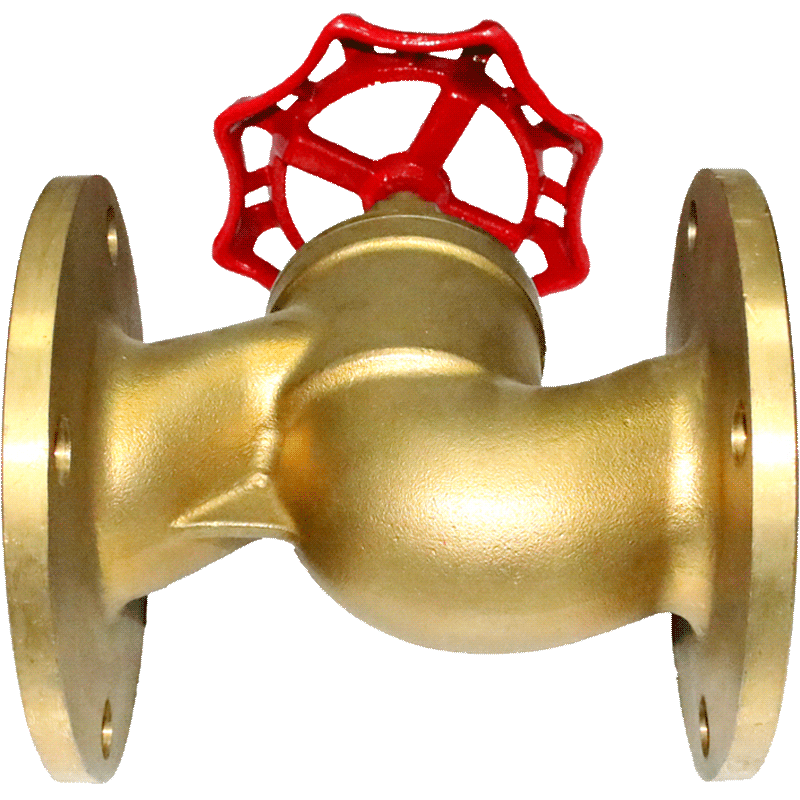 黄铜法兰截止阀开关2寸3寸dn50自来水管道全铜截止阀