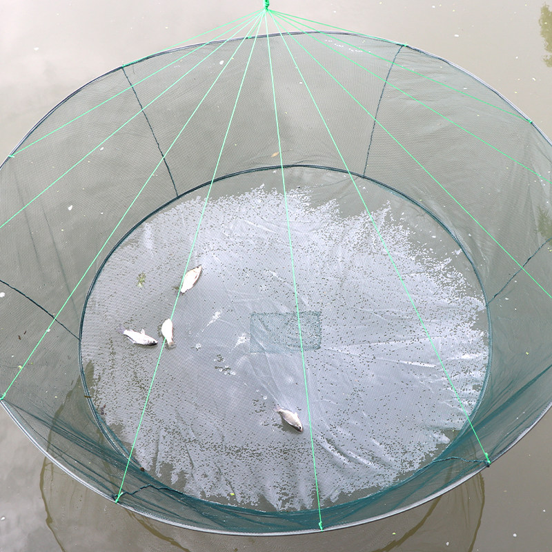 新式大型折叠抬网搬网开发式自动捕鱼鱼网虾提鱼网