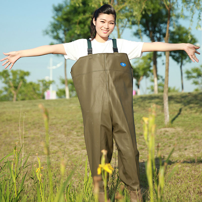 苏舰耐磨皮衣加绒冬季捕鱼捞捕连体加厚下水钓鱼服