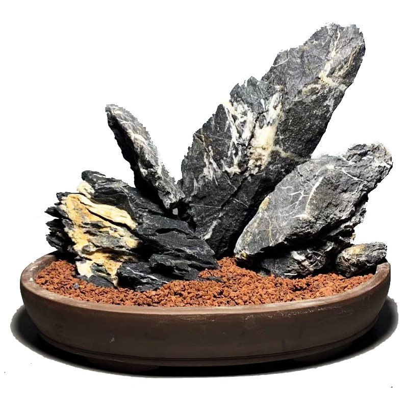 造景青龙装饰成品套餐摆件盆景石头假山景石造景