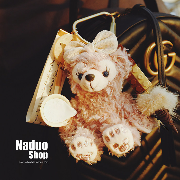 新品节日情侣挂饰包包钥匙扣玫车雪莉创意熊雪莉钥匙扣