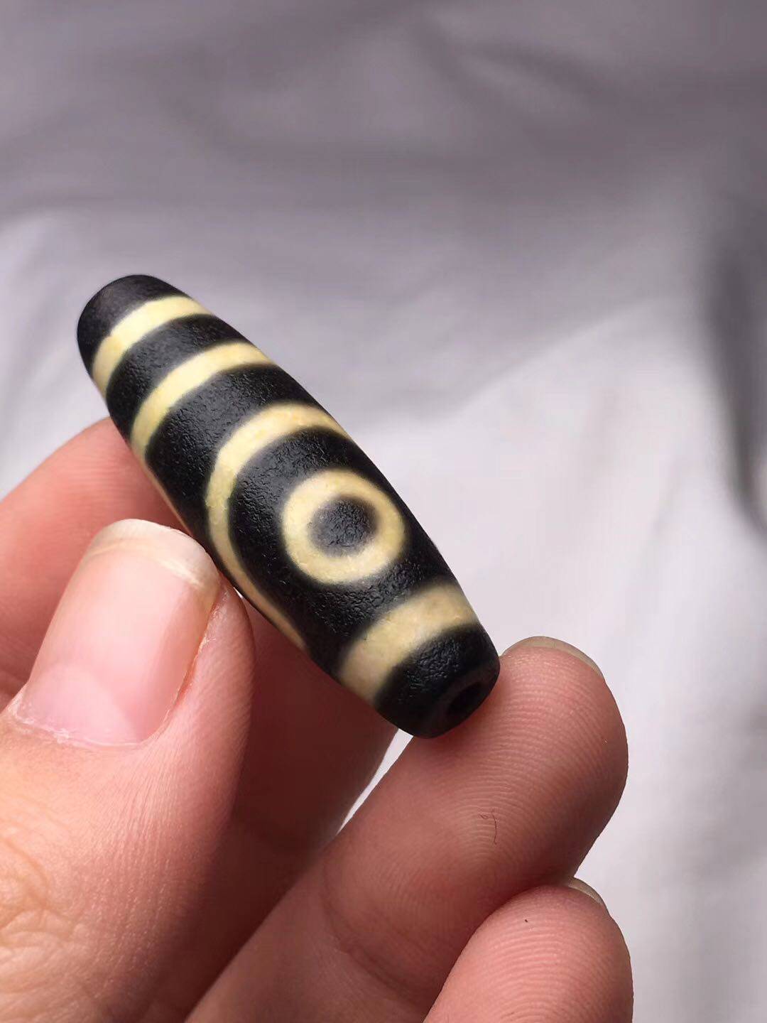 天然转品风化自然两眼天珠双眼国检证书手串项坠