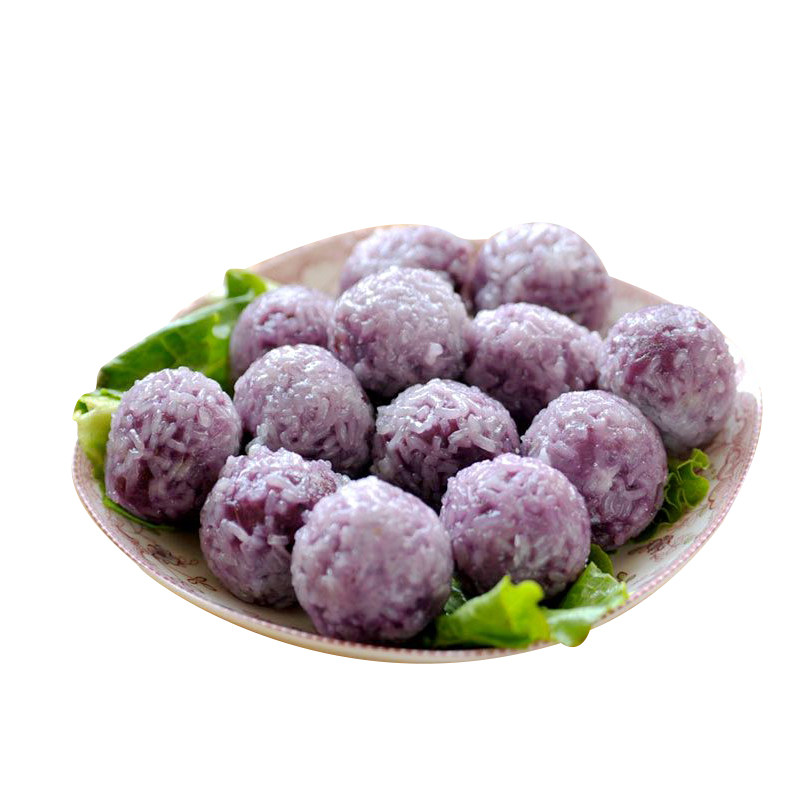 紫薯糯米500克火锅鱼丸速冻食品关东麻辣烫食材番薯