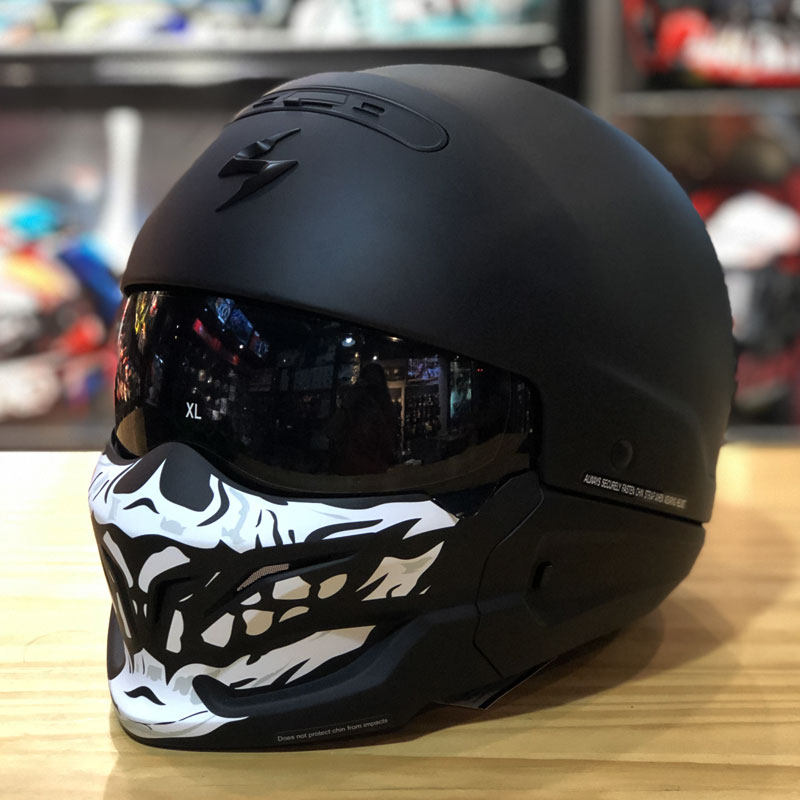 scorpion蝎子战士头盔幻影面罩 镀金/镀银镜片