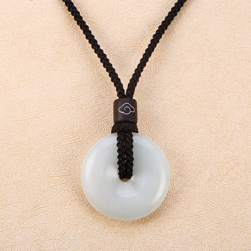 平安扣吊坠挂绳男黑红绳子手工编织挂脖项链绳玉坠线玉佩挂件配绳