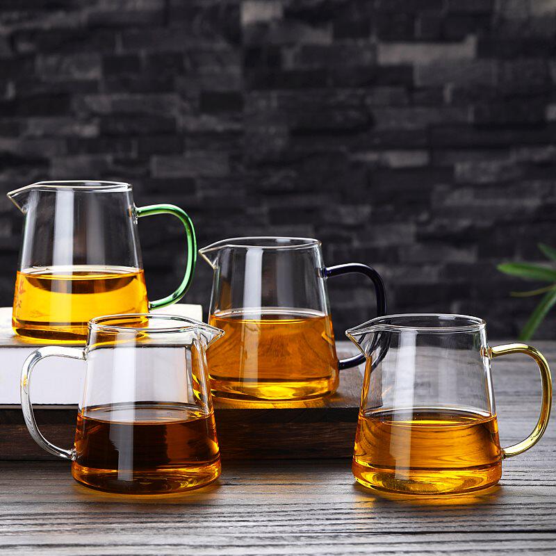 玻璃无铅公道耐热茶具功夫加厚茶海茶杯公杯玻璃杯
