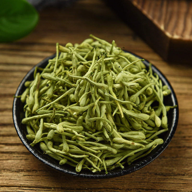 金银花金银花茶药材中草药新鲜忍冬散装100g金银花