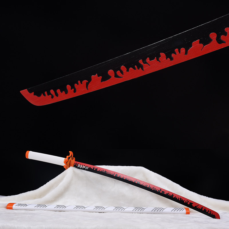 鬼灭之刃cos炎柱大哥炼狱杏寿日轮刀虫动漫cosplay配件